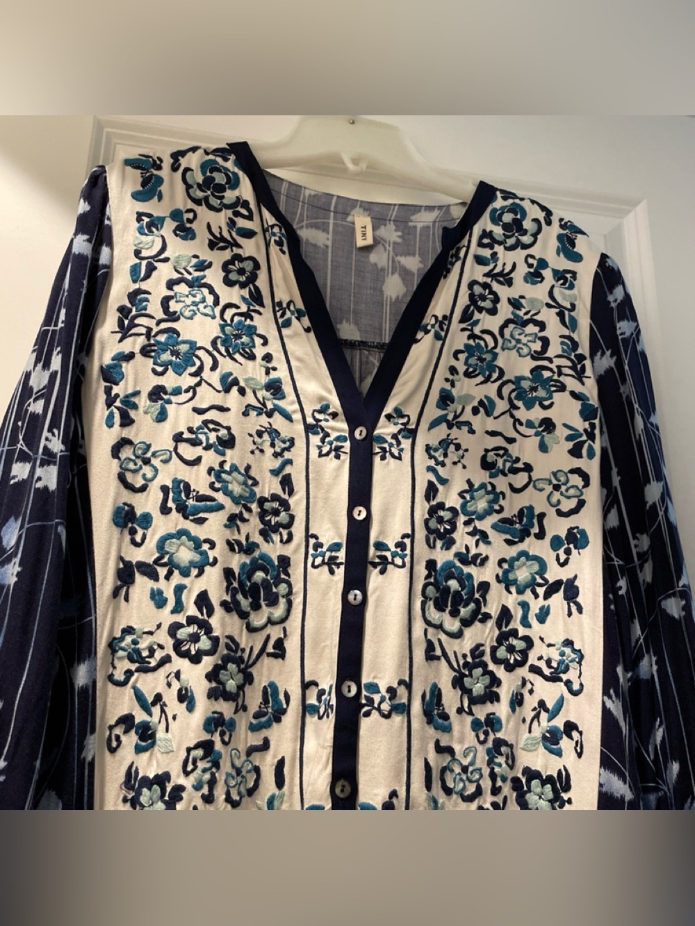 Anthropologie TINY Brand Semele Shirt Dress SizeM Floral Boho Vintage Americana - Picture 4 of 14